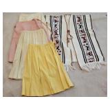 Vintage Wool Skirts Knit Poncho