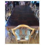 Cherry Dining Table with 8 Chairs