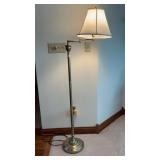 Floor 3-Way Lamp 58ï¿½ Brushed Silver