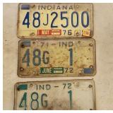 License Plates 1972, 1976