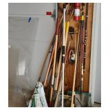 Long Handle Brooms, Rake Mops Garden Tools Shovel