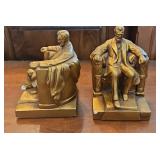 Abe Lincoln Chalk Bookends