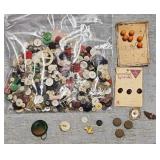 Antique Button Lot Squirrel