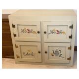 Wood 4 Door Cabinet 37W 21d 32H Contents not