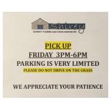 PICKUP and PARKING INFORMATION