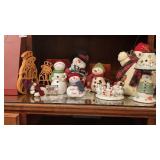 Snowman Plush Lamp Singing Bathroom Wood Cutout
