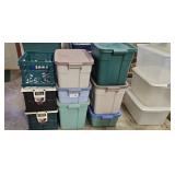 Rubbermaid Roughneck Totes Flip Top Crates