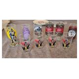 Coca-Cola Glassware Lot Matador Batman King Kong