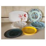 Serving Platter Lot 2 Deviled Egg Dishes Calyx