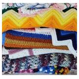Crocheted Afghan Lot