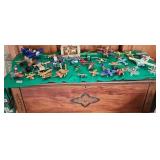 Metal Clear Acrylic Airplane Christmas Ornament