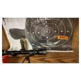 Gun Scope/Targets/Vintage Solvent Bottle