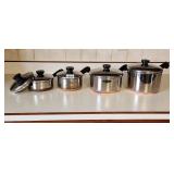 Revere Ware Copper Bottom Cookware 3 qt 2 qt 1