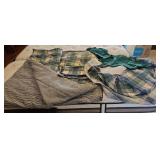 Reversible Bedspread Bed Skirt Pillow Shams