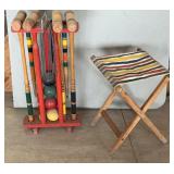 Croquet Set and Camp Chair