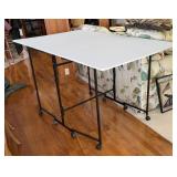 Work Table Drop Leaf Roll Around 16ï¿½ Center 22ï¿½