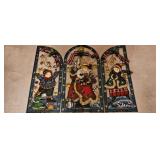 Metal Christmas Fireplace Screen