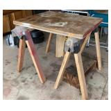 Sawhorse Table