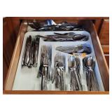 Stainless Silverware Lot Contents of Drawer