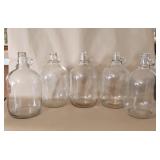 One Gallon Glass Jug Lot Clean