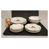 Magical Christmas China 4 Plate Settings