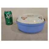 1940s Hall Rose Parade Lidded Casserole Dish