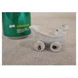 Porcelain Cat in Buggy