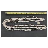 Pink Beaded 30ï¿½ Multi Strand Necklace