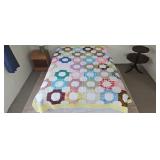 Hand Stitched Quilt 88" x 76"