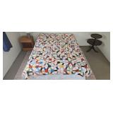 Hand Stitched Quilt 86" x 74"