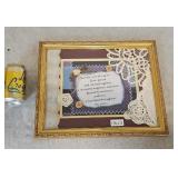 Framed Family Are Like Quilts w/ Lace