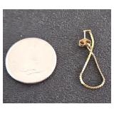 14k Earring Marked on Back .5g