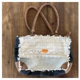 Myra Bag Purse Hair on Cow Hide Leather