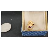 Avon, jewelry, pens, and rings lot