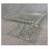 VINTAGE JEANETTE GLASS CO Square Wedding Cake