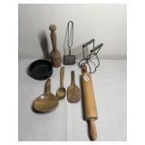 Wood Vintage Kitchen Tools Wooden Butter Paddle