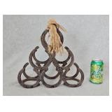 Western Style Horseshoe Wine Bottle Holder