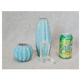 Pottery Cactus Oleg Cassini Crystal Paperweight