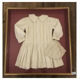 1920ï¿½s Toddler Dress 25ï¿½ Square Shadow Box Framed