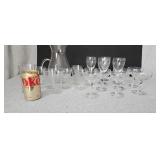 Princess House Heritage Pattern Pitcher Glasses