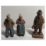 Vintage Old World Syroco Carved Wooden Painted