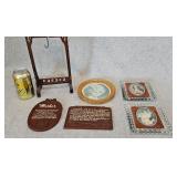 Glass & Velvet Framed Ladies Wood Frames Mother