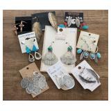 Costume Jewelry Southwest Earring Lot