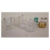 Small Glass Pitchers, Vinegars