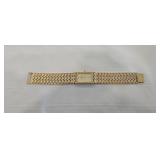 Vintage Jules Jurgensen Gold Tone Mesh 1 Diamond