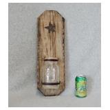 Barnwood Ball Jar Flower Vase