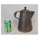 Copper Bottom Tin Coffee Pot