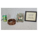 Sampler Metal Star Garland Angel Frame