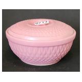 Hull Stoneware Casserole Dish Diamond Lid 8 x 4