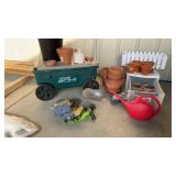Garden Supply Lot Clay Pots Scoop